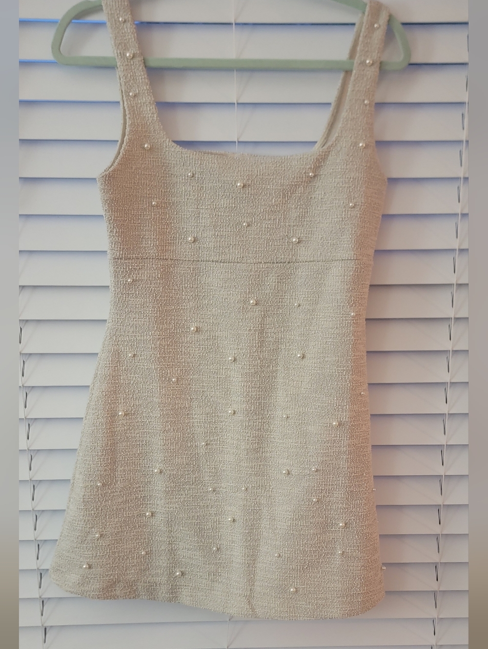 Bead Studded Bouclé Dress - Picture 2 of 6